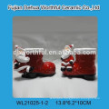 led light ceramic santa claus